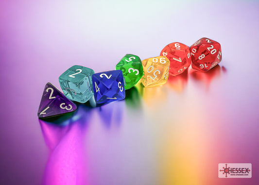 Prism Translucent GM and Beginner Player Polyhedral 7-Die Set