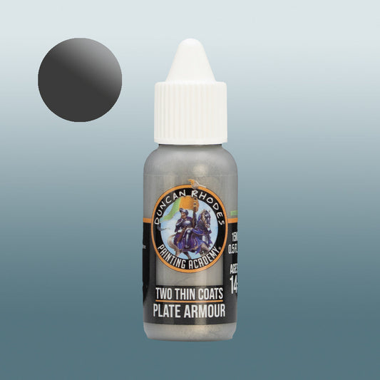 Two Thin Coats Paint Bottle and Color Swatch for Plate Armour