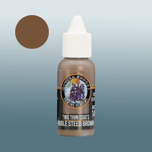 Two Thin Coats Paint Bottle and Color Swatch for Noble Steed Brown