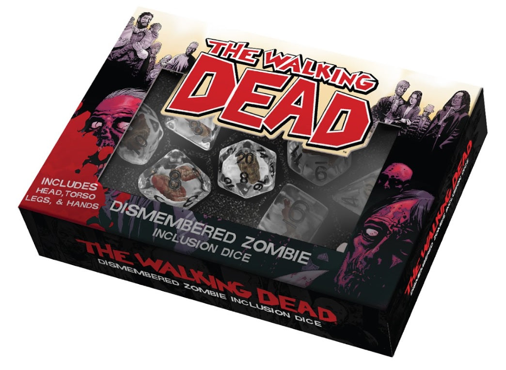 The Walking Dead: Dismembered Zombie Resin Poly Dice Set (7)