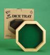 Octagon 10in Wood Dice Tray