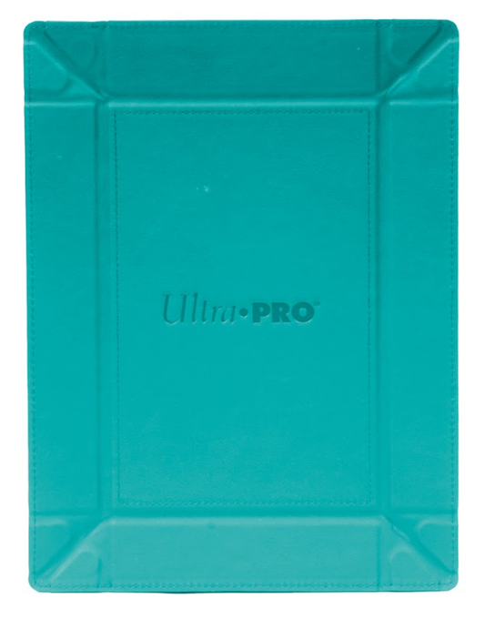 Vivid Magnetic Foldable Dice Tray: Teal