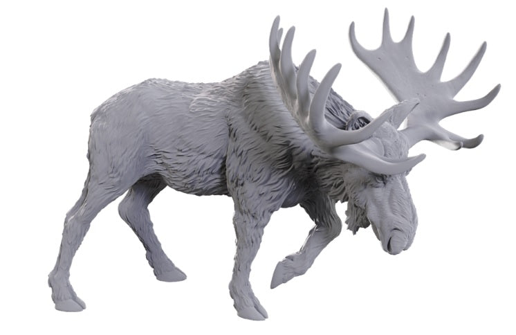 WizKids Deep Cuts Unpainted Miniatures: Bull Moose