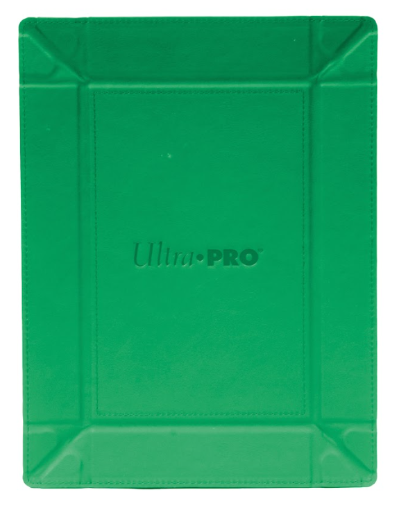 Vivid Magnetic Foldable Dice Tray: Green