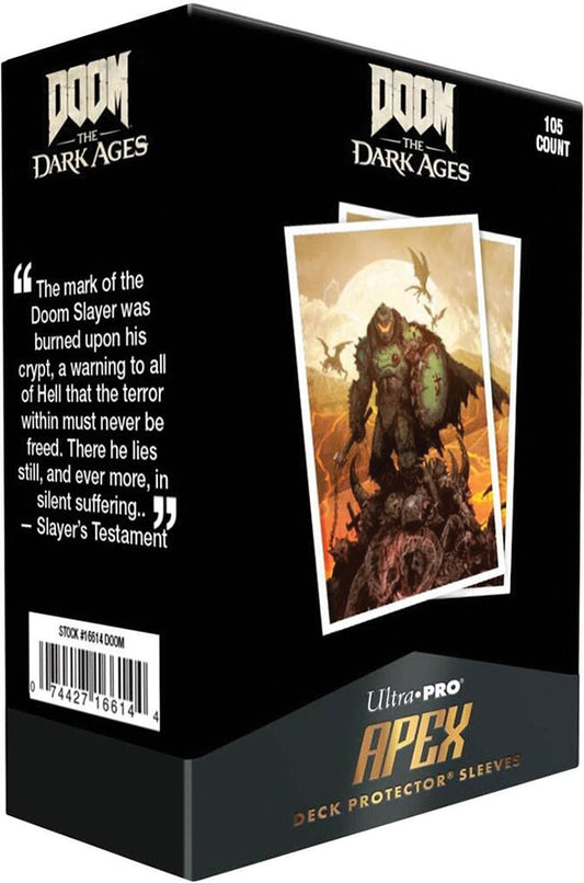 DOOM: The Dark Ages v2 105ct Apex Deck Protector Sleeves