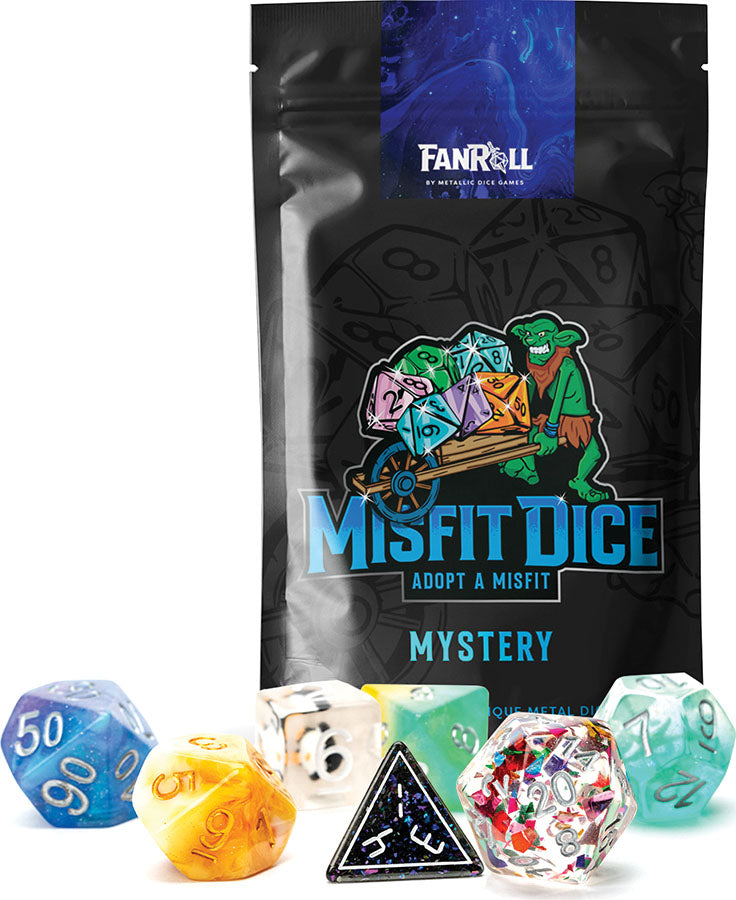 Mystery Misfit Resin Polyhedral Dice Set (7)
