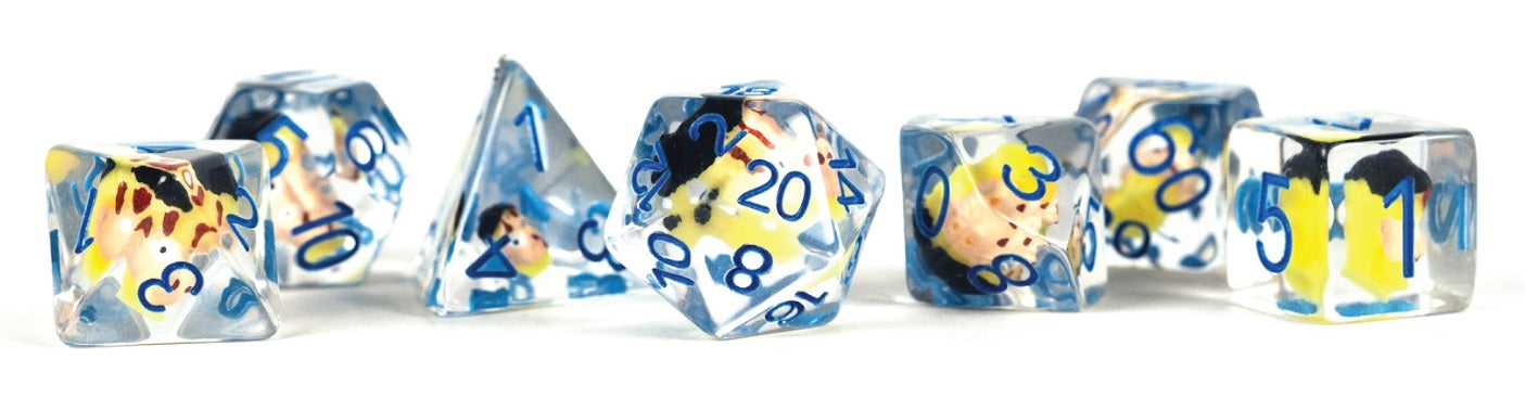 Invincible: Blood Damaged Resin Poly Dice Set (7)