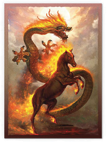 Dragon Shields: Matte Dual Art - Fire Horse 2026 - Chinese New Year (100)