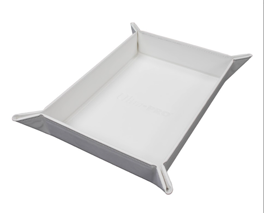 Vivid Magnetic Foldable Dice Tray: White