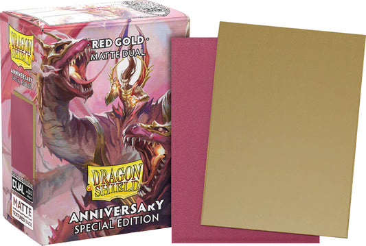 Dragon Shields: 25th Special Edition Red / Gold Matte Dual (100)