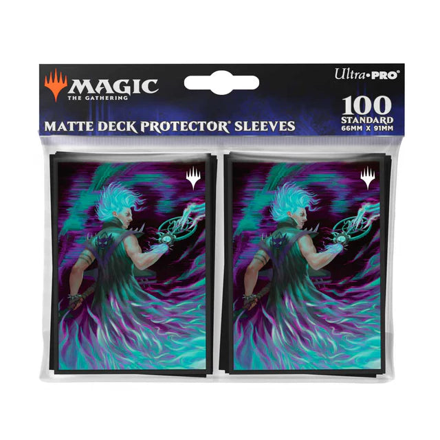 Aetherdrift Winter, Cursed Rider 100ct Deck Protector Sleeves Borderless Racer 2