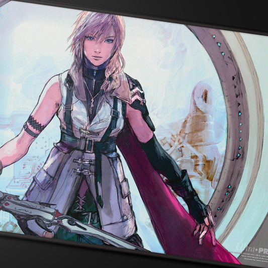 FINAL FANTASY Black Stitched Playmat Premium W - Lightning, Army of One