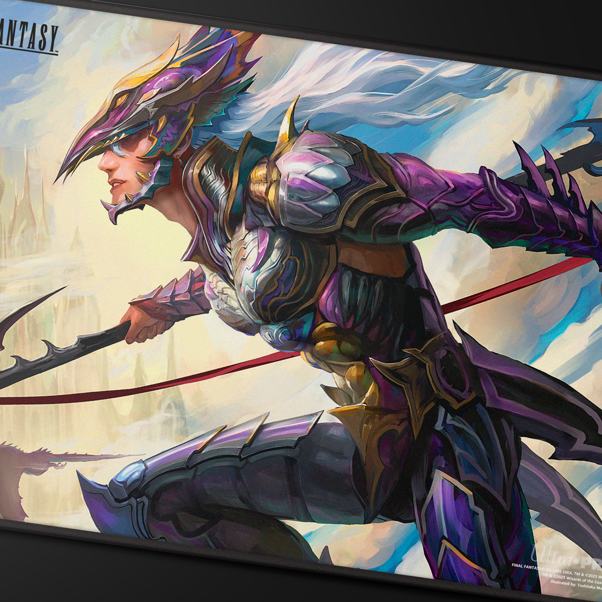 Ultra PRO: Black Stitched Playmat - Final Fantasy (Kain, Traitorous Dragoon)