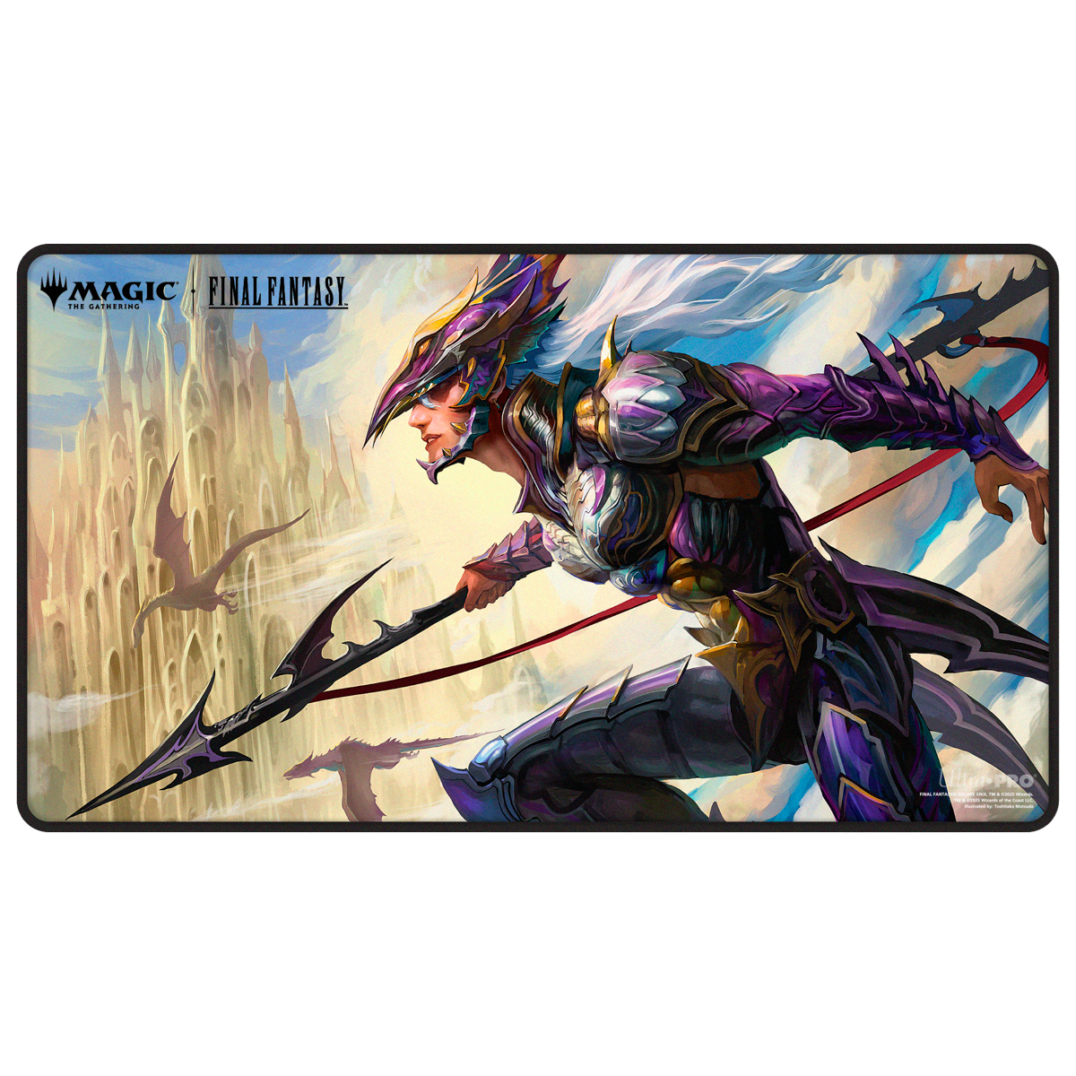 FINAL FANTASY Black Stitched Playmat Premium X - Kain, Traitorous Dragoon