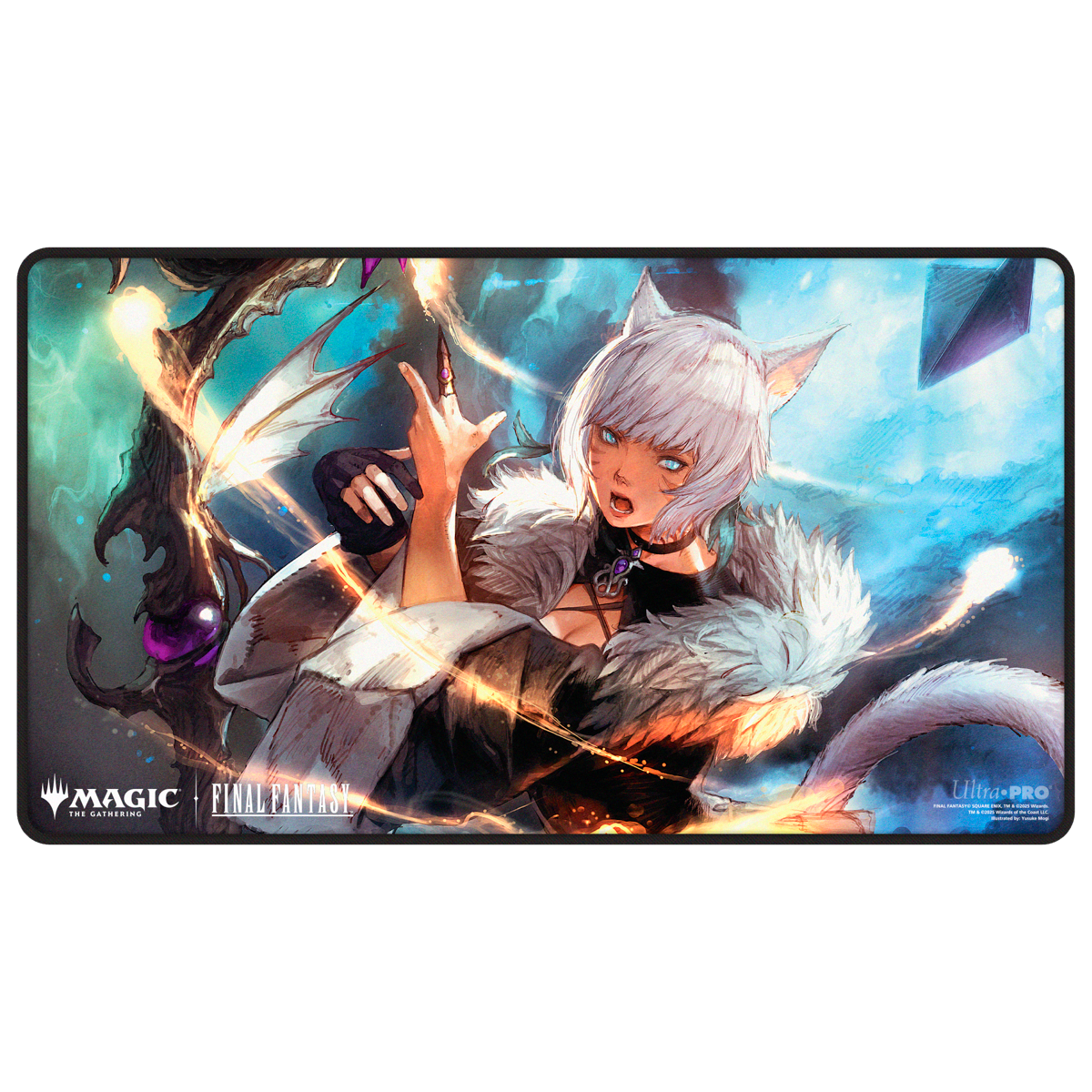 FINAL FANTASY Black Stitched Playmat Premium Z - Y'sholta Rhul