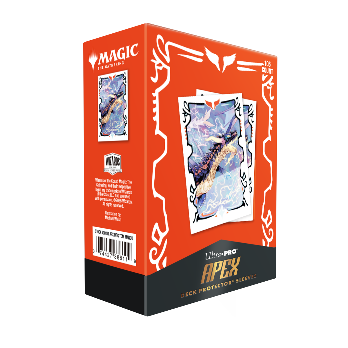 Tarkir: Dragonstorm 105ct Apex Deck Protector sleeves Mardu