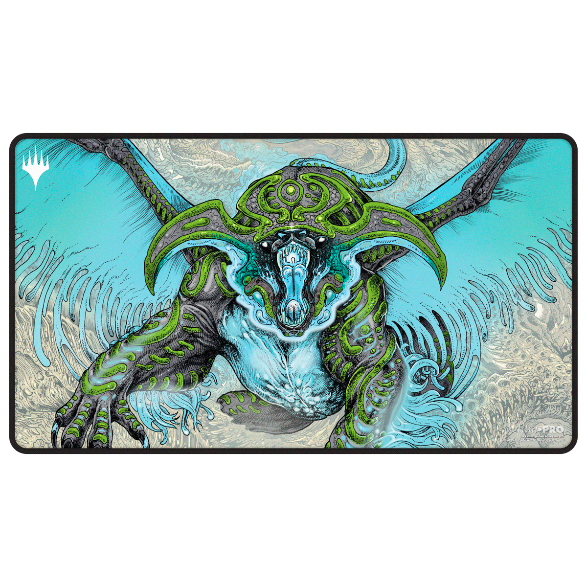 Tarkir: Dragonstorm Black Stitched Playmat Temur