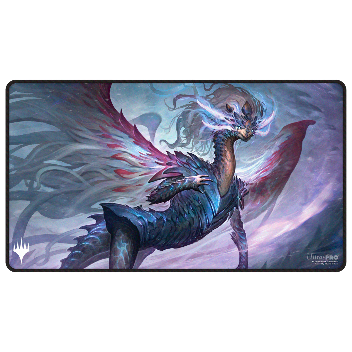 Tarkir: Dragonstorm Black Stitched Playmat Jeskai