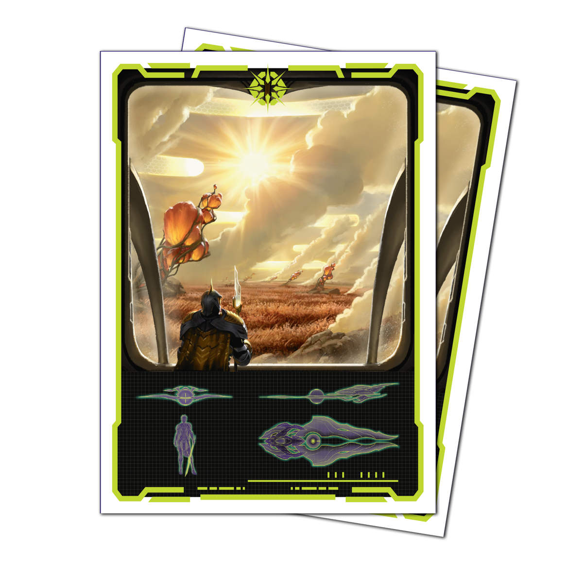 Edge of Eternities 105ct Apex Deck Protector sleeves White Mythic