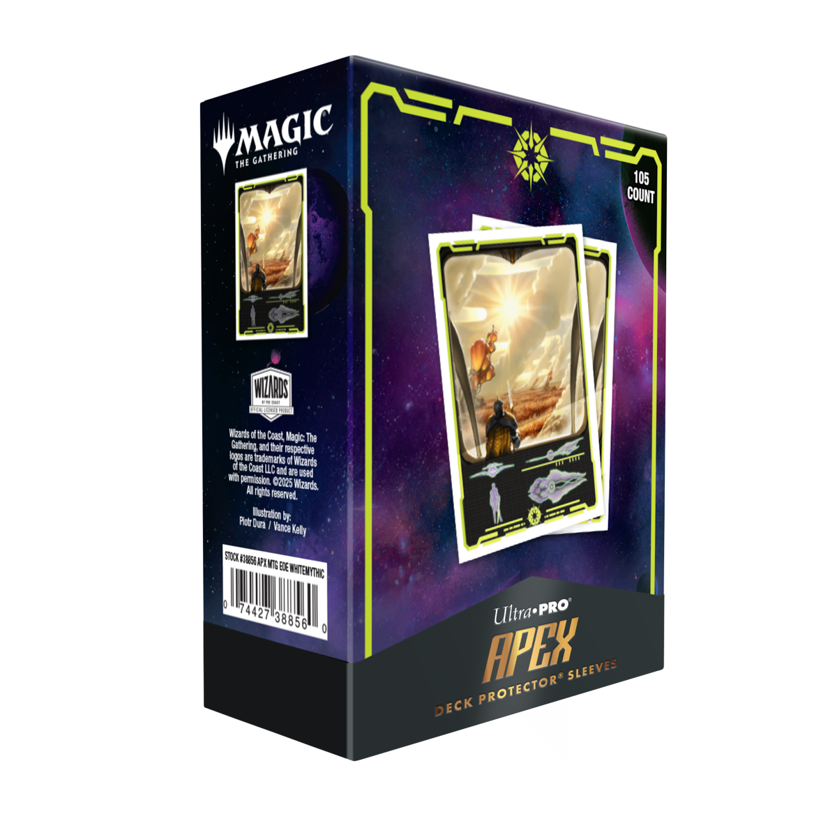 Edge of Eternities 105ct Apex Deck Protector sleeves White Mythic