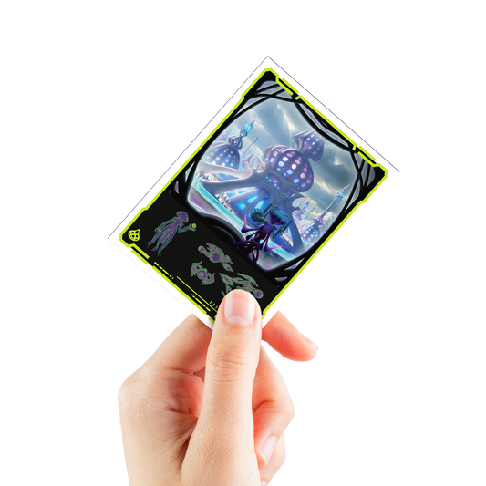 Edge of Eternities 105ct Apex Deck Protector sleeves Blue Mythic