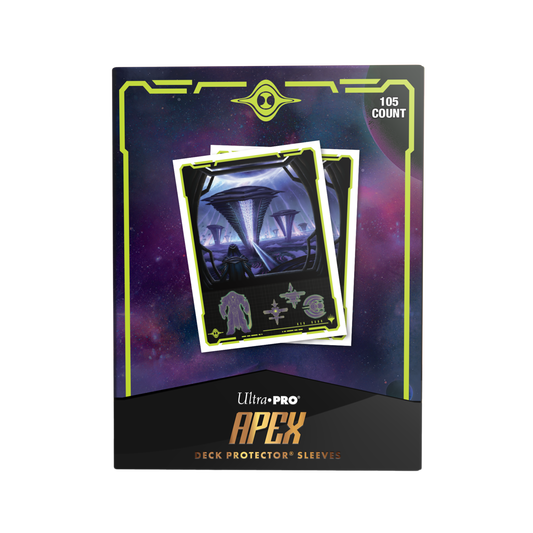 Edge of Eternities 105ct Apex Deck Protector sleeves Black Mythic
