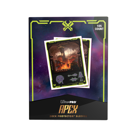 Edge of Eternities 105ct Apex Deck Protector sleeves Red Mythic