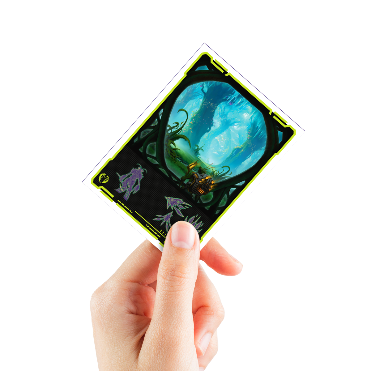 Edge of Eternities 105ct Apex Deck Protector sleeves Green Mythic