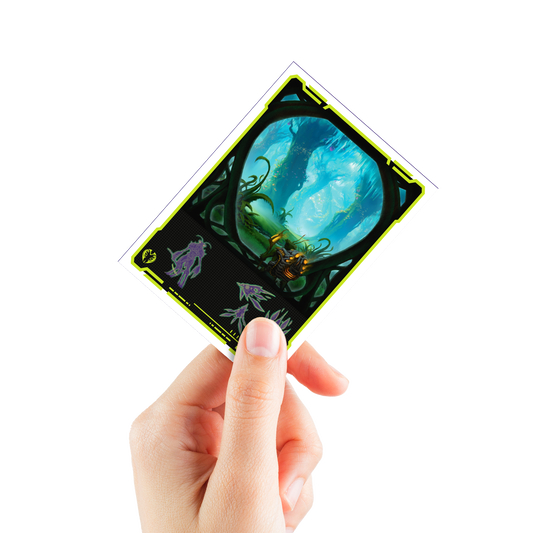 Edge of Eternities 105ct Apex Deck Protector sleeves Green Mythic
