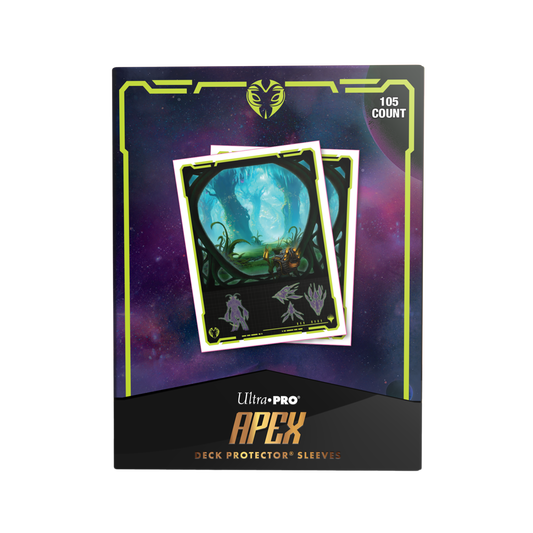 Edge of Eternities 105ct Apex Deck Protector sleeves Green Mythic