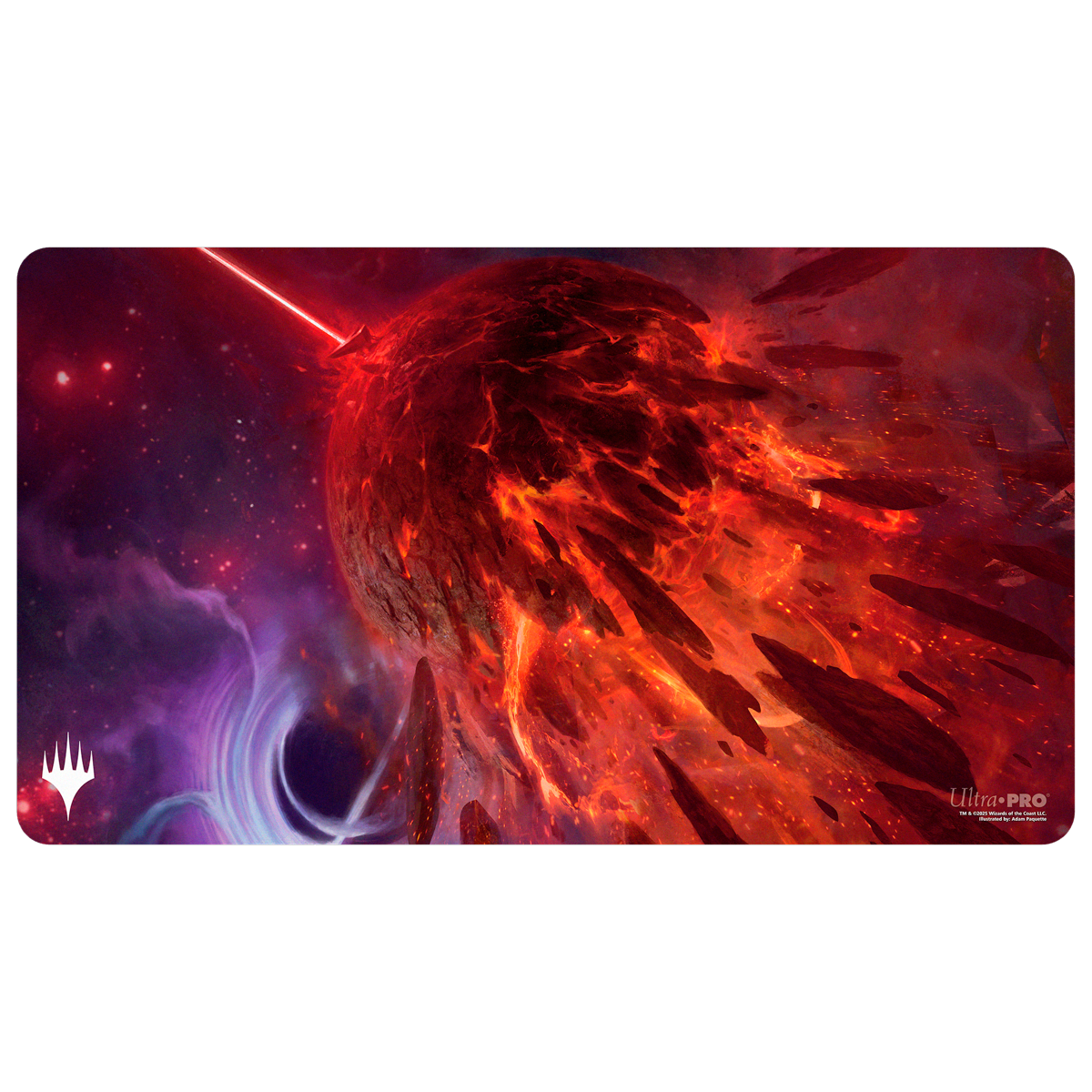 Edge of Eternities Playmat Mythic Land Red