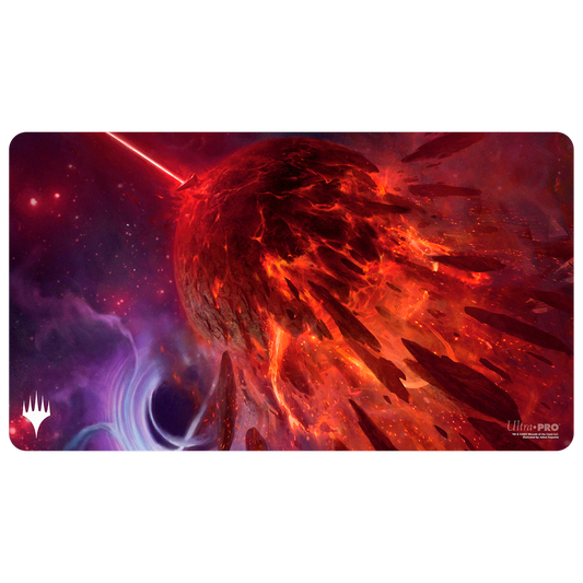 Edge of Eternities Playmat Mythic Land Red
