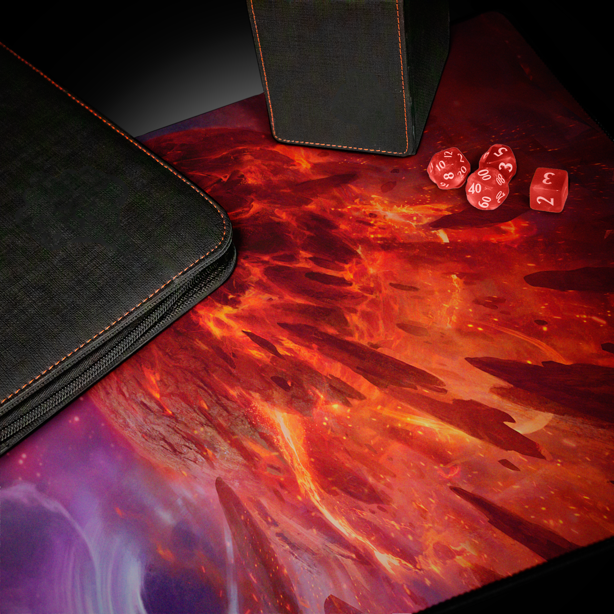 Edge of Eternities Playmat Mythic Land Red