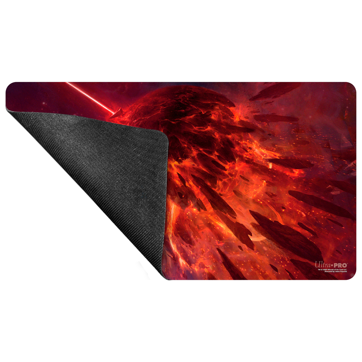 Edge of Eternities Playmat Mythic Land Red