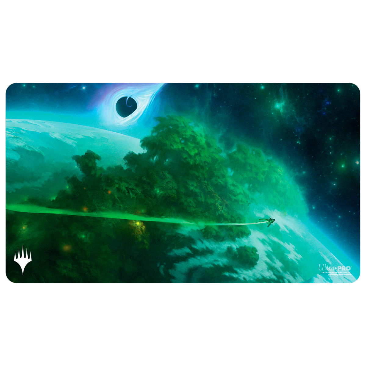Edge of Eternities Playmat Mythic Land Green
