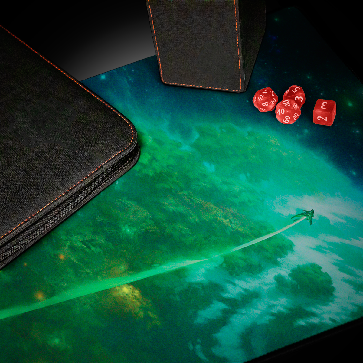 Edge of Eternities Playmat Mythic Land Green