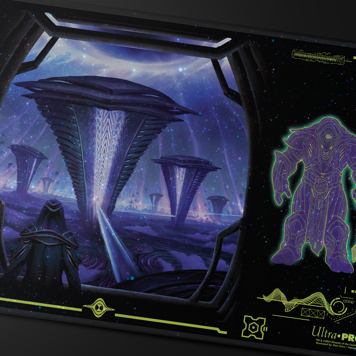 Edge of Eternities Holofoil Playmat Black Mythic