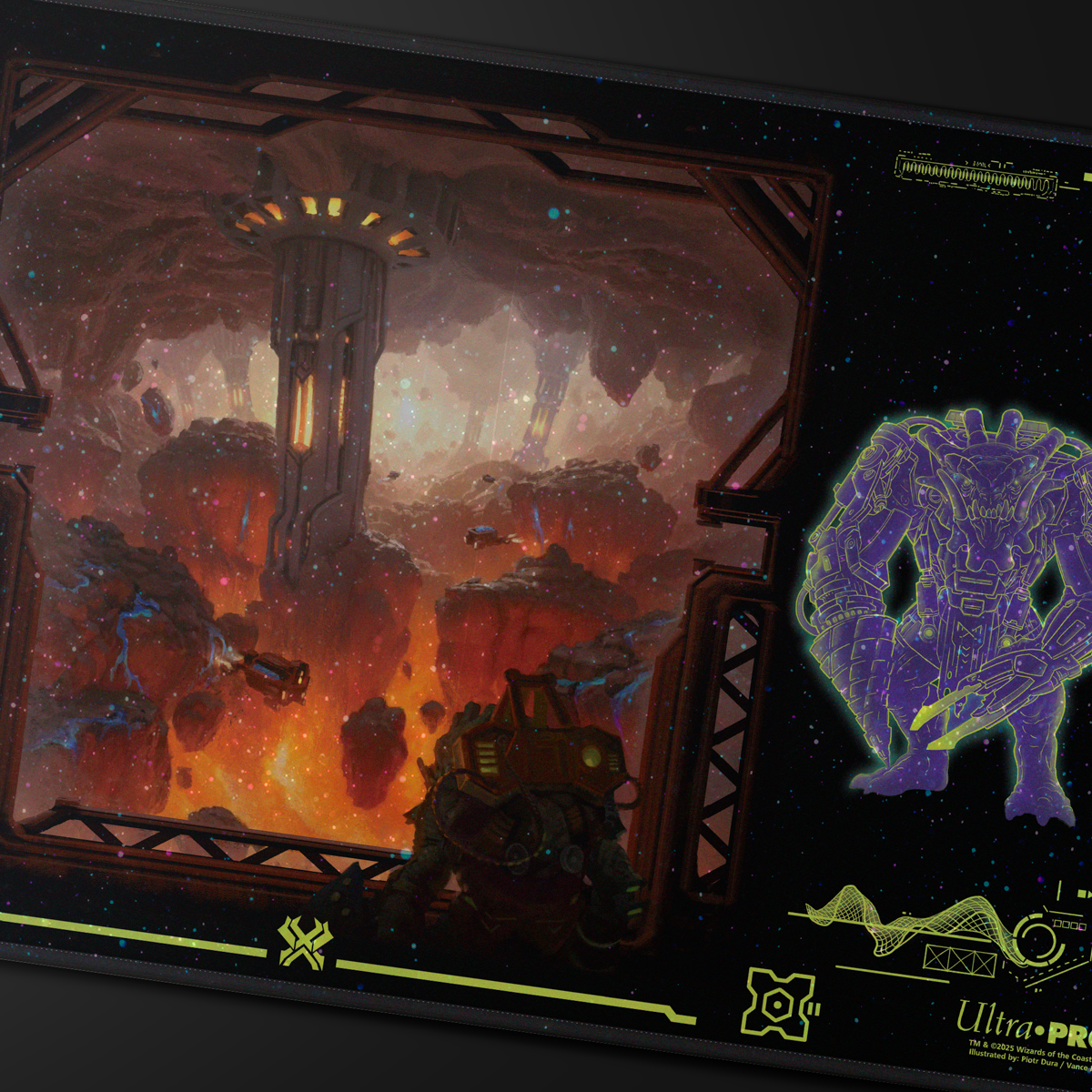 Edge of Eternities Holofoil Playmat Red Mythic