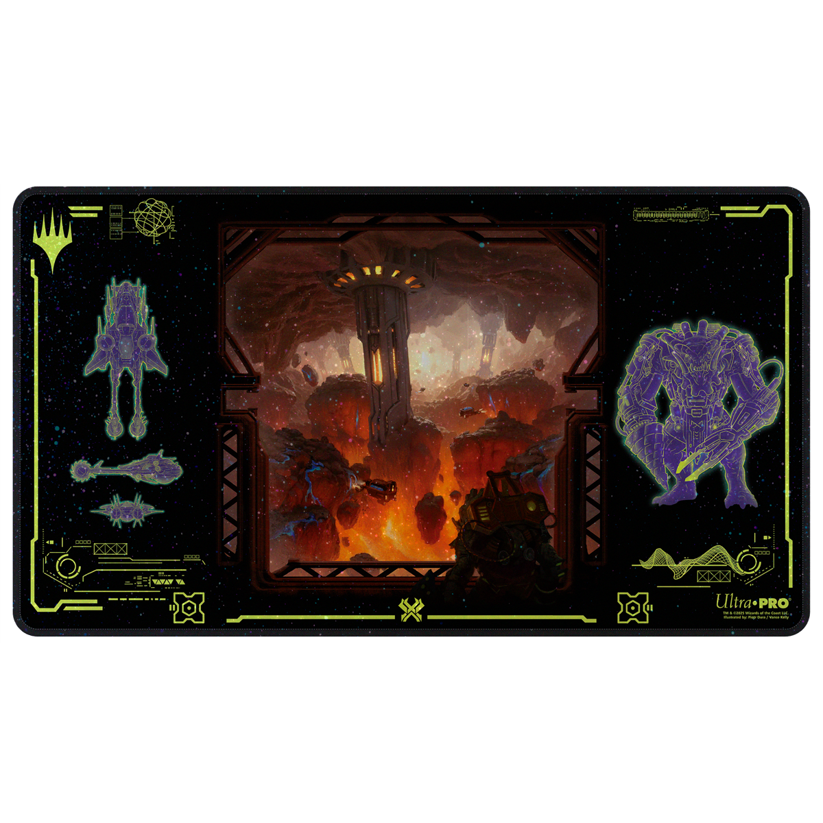 Edge of Eternities Holofoil Playmat Red Mythic