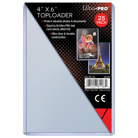 Toploaders 4"x6" (25ct)