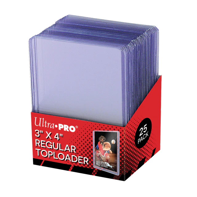 3" x 4" Clear Regular Toploaders (25ct) for Standard Size Cards