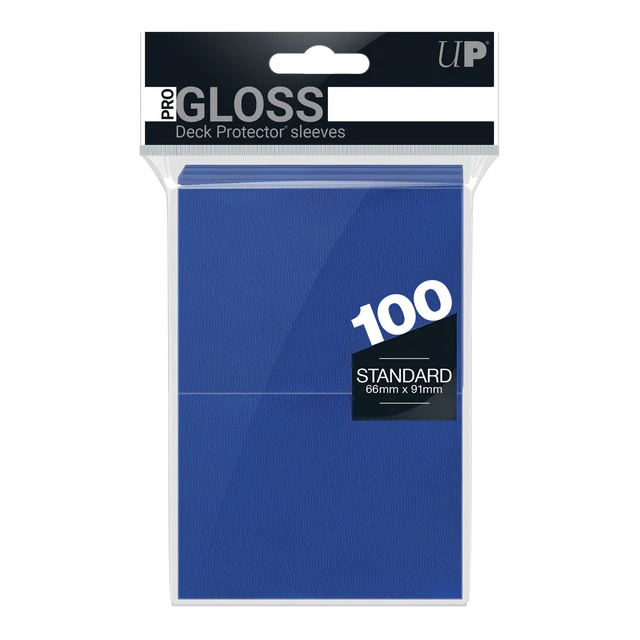 Blue PRO-Gloss Standard Deck Protector Sleeves (100)