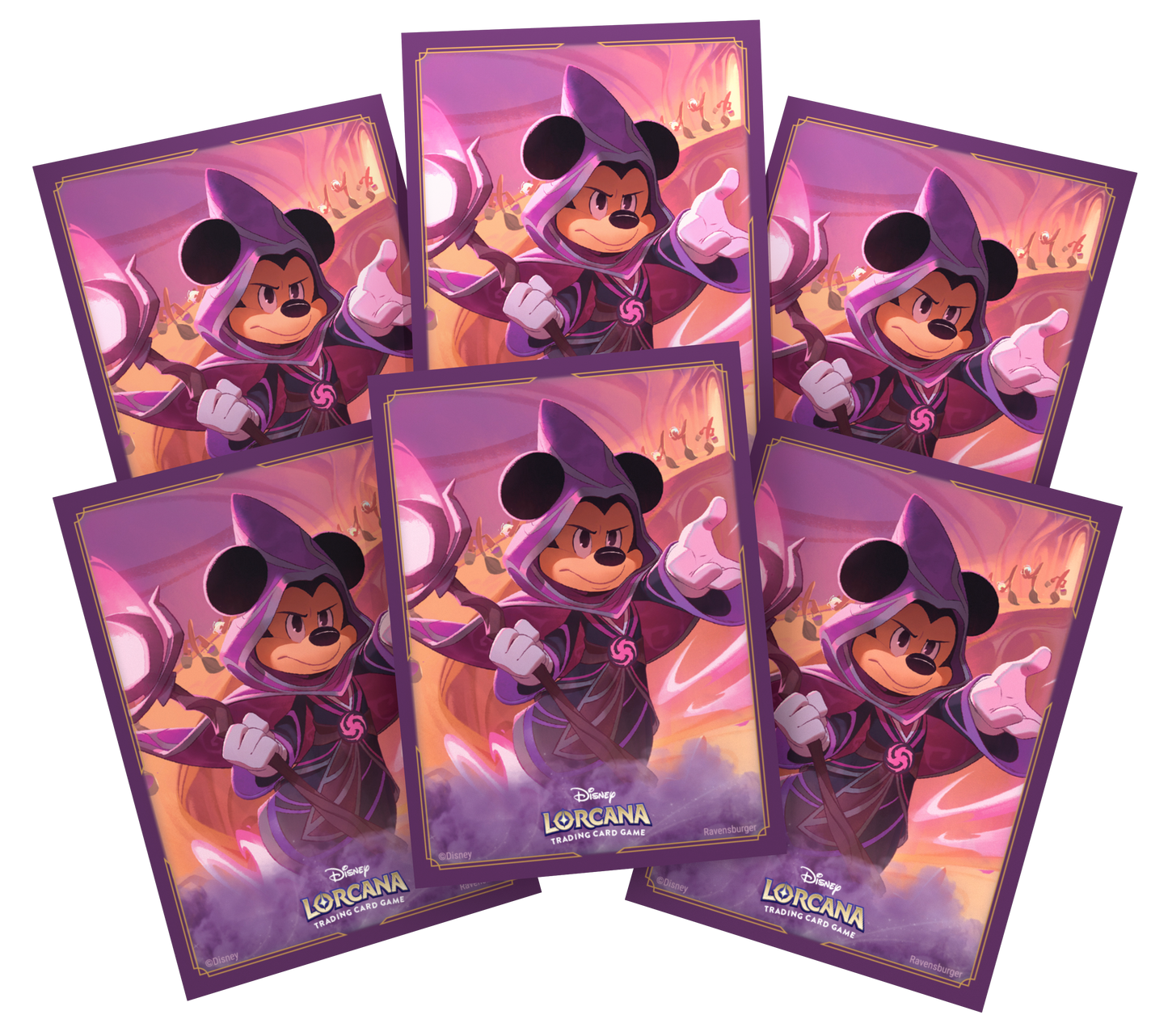 Sorcerer Mickey Card Sleeves for Disney Lorcana TCG
