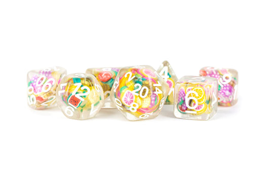 16mm Resin Poly Set: Fruit Dice