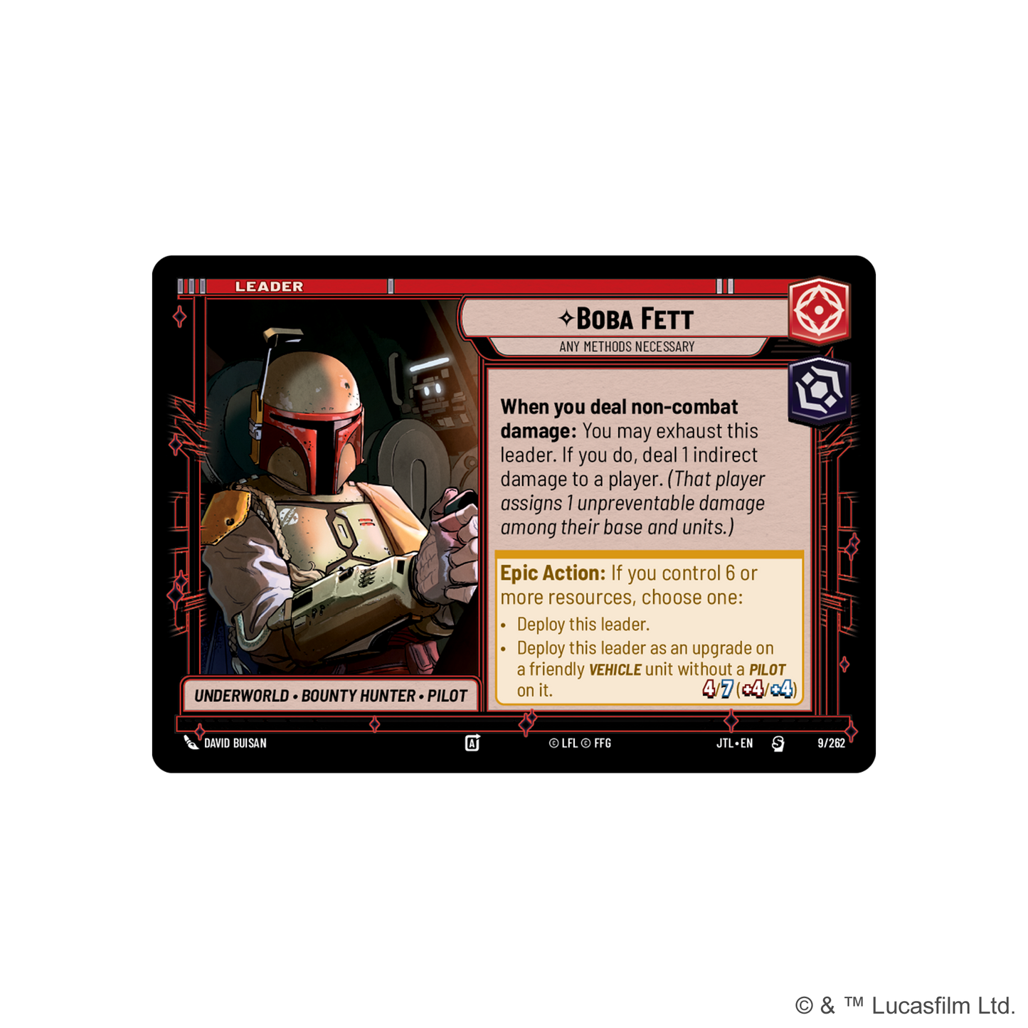 Jump to Lightspeed Boba Fett Spotlight Deck