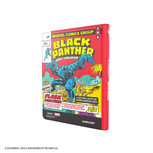 Marvel Super Heroes Zip-Up Album 18-Pocket - Captain America/Black Panther