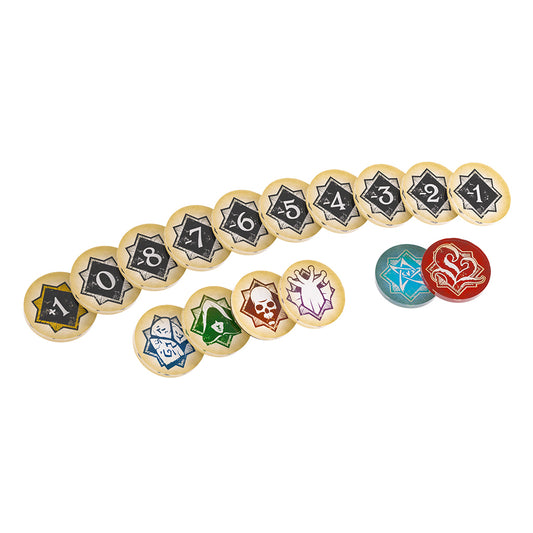 Arkham Horror: Chaos Tokens + Token Bag