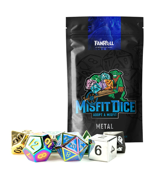 Misfit Metal Polyhedral Dice Set (7)