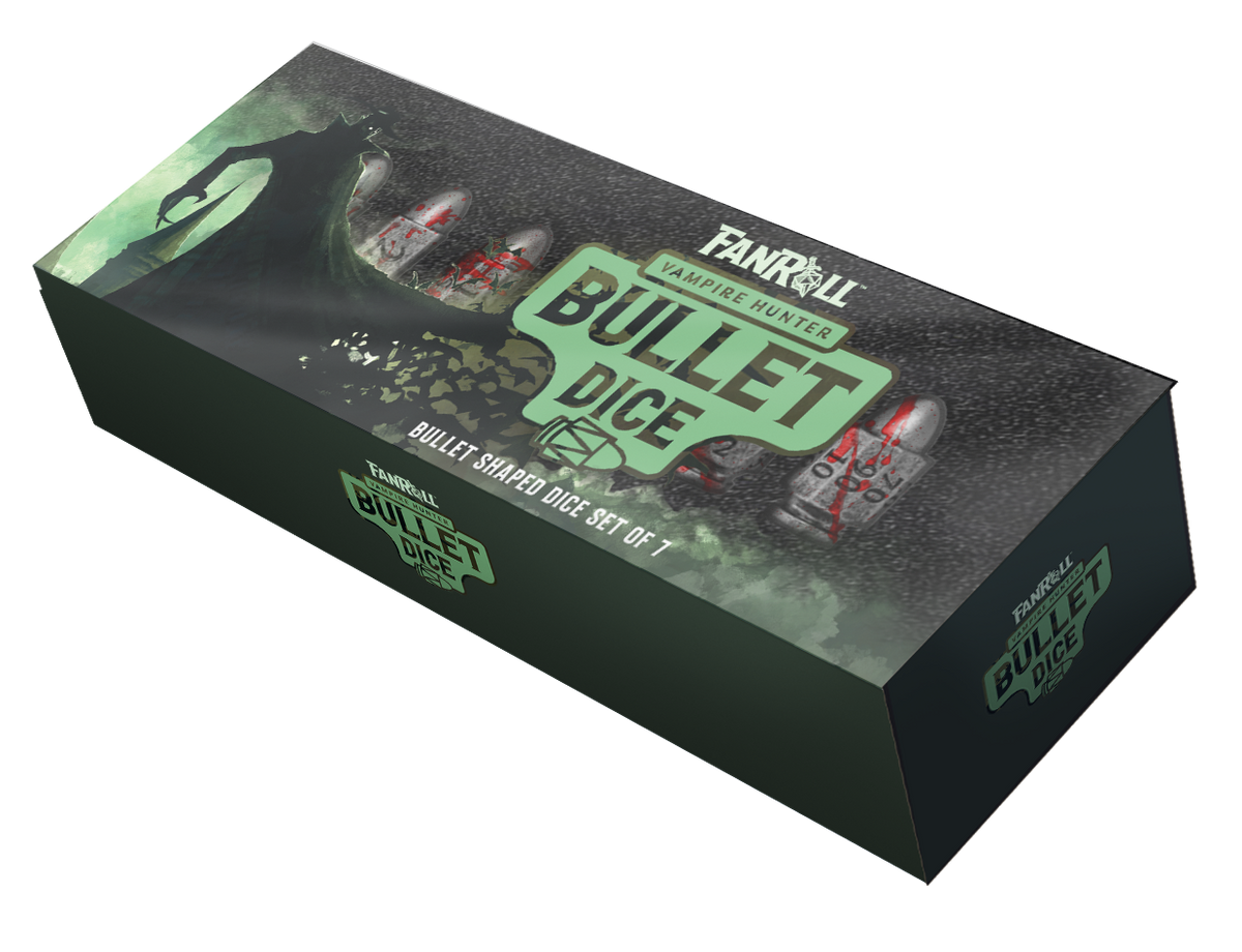 Vampire Hunter's Resin Bullet Dice Set