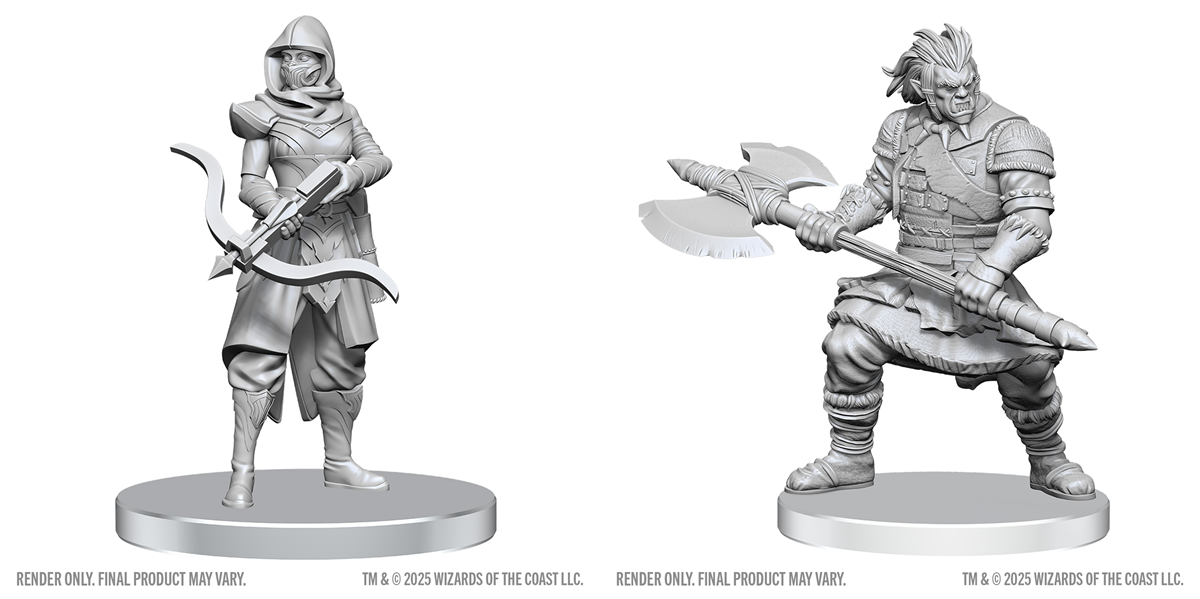 Dungeons & Dragons: Nolzur's Marvelous Unpainted Miniatures - Assassin & Berserker